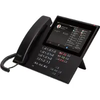 Auerswald COMfortel D-600 Vaste VoIP-telefoon Handsfree, Headsetaansluiting, Optisch belsignaal, Touchscreen, WiFi Kleurendisplay Zwart