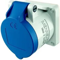 MENNEKES MEN 1619 16A 3p 6h 230V Aansluitdoos Twin CONTACT IP44