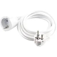 Q-Link Verlengsnoer RA 3m H05VV-F3G1,5 Wit