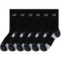 New Balance 6-pack Performance Cushioned Crew Socks | Maat: S