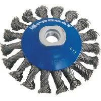 Promat /Tecwerk Staaldraadborstel | d. 100 mm draaddikte 0,35 mm | RVS 13 mm | 12500 min-¹ - 4000841151
