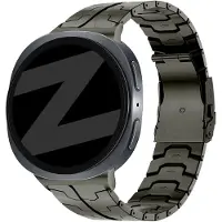 Bandz Stalen band 'Iron' - Hoogwaardig metalen bandje geschikt voor Samsung Galaxy Watch 9 (40/44mm) / Watch 8 (40/44mm) / 8 Classic (46mm) - Inclusief inkort set (grafiet)