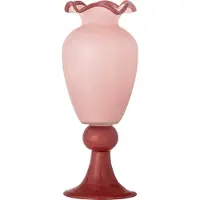 Bloomingville - Frills Vase - Rose - Glass