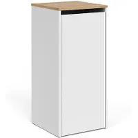 Vicco Viktor Badkamerkast – 40.2 x 88.2 cm met wasmand Wit/Kunstnijverheid