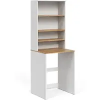 Vicco Viktor Wasmachinekast – 66 x 88.2 cm 2 delen met legplank Wit/Kunstnijverheid