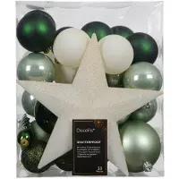 Décoris Mix polystyreen assortie mix - 30 stuks (ø8 cm)