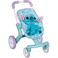 Smoby Stitch Stroller With Plush 49x38x53 Cm Blauw Kinderen