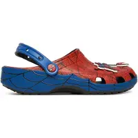 Crocs Clogs 'SpidermanWeb' nachtblauw / saffier / vuurrood / wit
