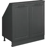 Vicco R-Line Keukenkast voor schuine wand – 80 cm met 2 deuren Antraciet landhuis/antraciet