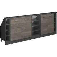 Vicco R-Line Keukenkast voor schuine wand – 210 cm Set van 5 Edel grijs/antraciet