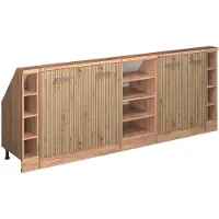 Vicco R-Line Keukenkast voor schuine wand – 210 cm Set van 5 Artisanaal eiken/Goudkraft eiken