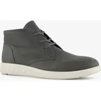 Ecco leren heren veterboots grijs maat 46