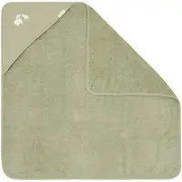 Little Dutch Badcape - Geborduurd - Groen - 100 x 100