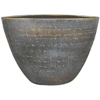 Ter Steege Planter renzo l33b16h25 shiny grey
