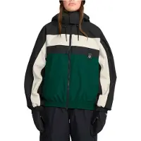 Volcom - Ski jassen - DLM Jacket Black Green voor Unisex - Maat L - Groen