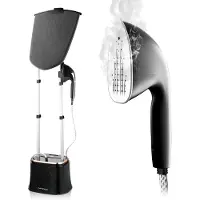 FLOWSTEAM PRO Kledingstomer - Handstomer - Stoomreiniger - Stoomapparaat Kleding - 150 Minuten Stomen - 2.5M Snoer - Zwart
