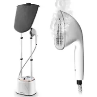 FLOWSTEAM PRO Kledingstomer - Handstomer - Stoomreiniger - Stoomapparaat Kleding - 150 Minuten Stomen - 2.5M Snoer - Wit