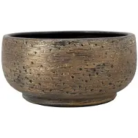 Floran Schaal aveiro d29h14cm bruingoud