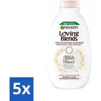 Garnier 5 x Loving Blends Milde Haver Shampoo 300 ml - Milde Haver Shampoo - Hypoallergene Shampoo - Gevoelige Hoofdhuid - Kalmerende Shampoo - Hydraterende Shampoo