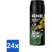 Axe 24 x - Deodorant Bodyspray - 48hrs Fresh - Green Mojito & Cedarwood - 150 ml - Deodorant - Deodorant Spray - - Green Mojito - Cedarwood
