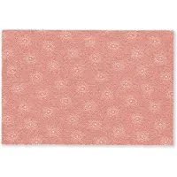 MuchoWow Deurmat 60x40 cm - Droogloopmat Boho - Print - Roze - Wit - Ogen - Mat voor binnen - Schoonloopmat - Deurmatten met print - Inloopmat