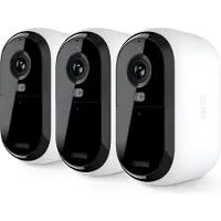 Arlo Essential 3 2K Beveiligingscamera Wit Set van 3 4MP (2560x1440), wifi, batterij, binnen/buiten, intelligente detectie