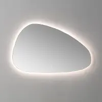Sanilux Spiegel organisch 100 cm met led verlichting incl. Spiegelverwarming