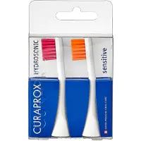 Curaprox Hydrosonic Opzetborstel Sensitive Duo Magenta Oranje 2 Stuks