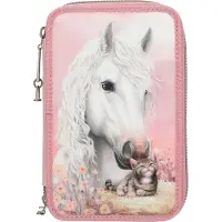 Miss Melody - Triple Pencil Case TRUE FRIENDS - Rose