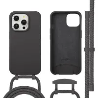 IMoshion Color Backcover met afneembaar koord met MagSafe voor de Apple iPhone 14 Pro - Black Coffee