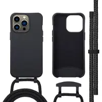 IMoshion Color Backcover met afneembaar koord met MagSafe voor de Apple iPhone 13 Pro - Zwart
