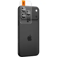 Spigen Optik Pro EZ Fit Lens Protector 2-pack voor de Apple iPhone 16 Pro (Max) / 15 Pro (Max) / 14 Pro (Max) - Gray