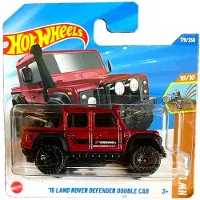 Hot Wheels '15 LAND ROVER DEFENDER DOUBLE CAB METALIC RED 179/250 HW DIRT 10/10 1:64 SHORT CARD 2025