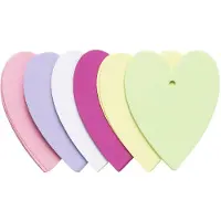 Panduro Tags hart - 48 stuks - pastelkleuren