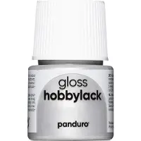 Panduro Hobbylak glans - 45 ml - metallic zilver