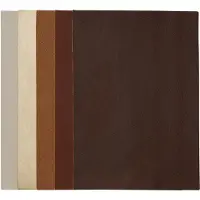 Panduro Imitatieleer - 15x21 cm - 5 stuks - bruintinten