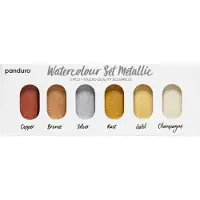 Panduro set aquarelverf - metallic - goudtinten