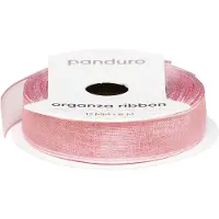 Panduro Organza lint - 12 mm - roze