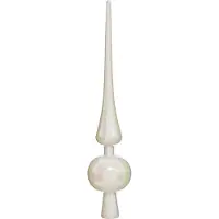 Benson Kerstboompiek - wit - 27 cm - kunststof - kerstboom - pieken - witte kerstversiering