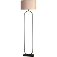 Searchlight Vloerlamp Modish zwart met roze kap