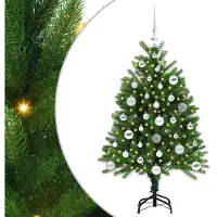 vidaXL Kerstboom met 150 LED met standaard Groen 120 cm PE