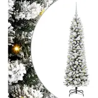 vidaXL Kunstkerstboom Wit 120 cm PVC en Metaal en Plastic
