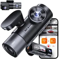 Vantrue N5 2K QuadHD 4CH Wifi GPS 360 graden dashcam voor auto - Vier camera's met 360 graden zicht - Wifi en GPS - Parkeermodus