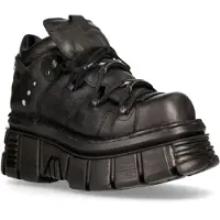 New rock 106N-S52 TORENSCHOENEN metalen zwart lederen biker punk gotische laarzen