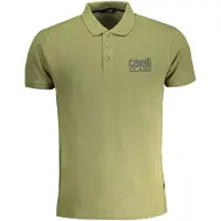 Cavalli Class Bold Logo Groene Polo Shirt