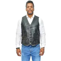 Infinity Leather Klassiek leren herenvest-Chester