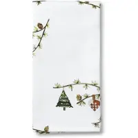 Kähler Hammershøi Christmas stoffen servet 45x45 cm 4-pack Wit