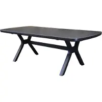 AVH-Collectie Vespera dining tuintafel 220x100xH74 cm antraciet