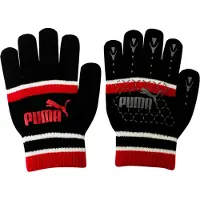Puma No 1 Logo Cat Magic Winter Zwart/Rood Unisex Handschoenen