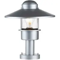 Elstead Lighting Mini LED Tuin Pilaar Klampenborg | 1X E27 Max 60W | IP44 (Outdoor) | Silver